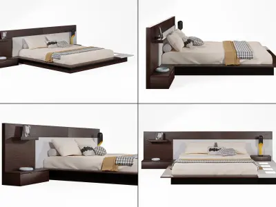 Modern design Bed 3D model