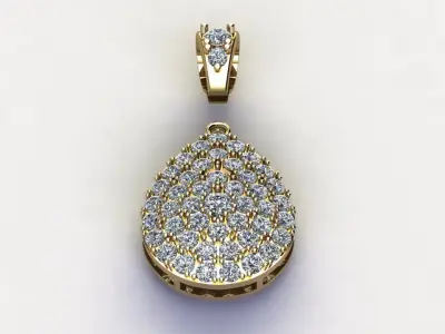 Solitaire Pendant for women concept normal design Free 3D model