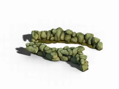 South Qilian - River elements 3D model
