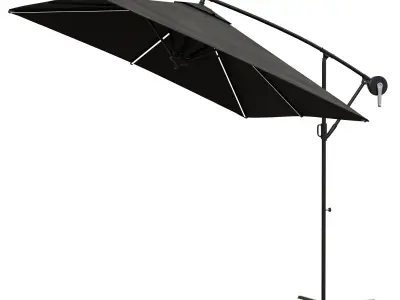 Kesser Parasol Rectangular Led Solar 3D model