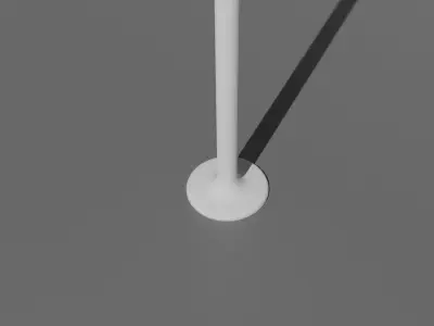 black white lamp 3D model