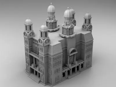 Church in Chicago 3D print model