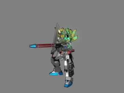 Attacker Gundam 23 3D model