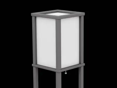 Street Lamp Furniture Low-poly 3D model buy