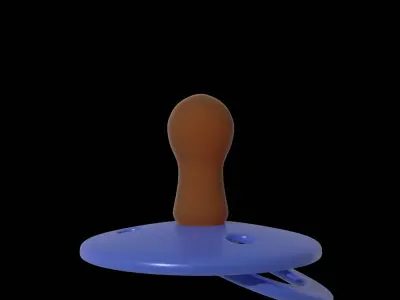 Baby Pacifier Free low-poly 3D model