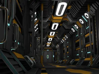 Sci Fi Corridor 3D model