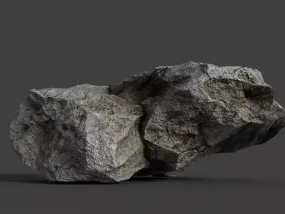 Rock 6-2 Low-poly 3D model