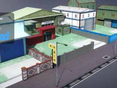 Old Factory 3D model purchase