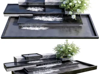 WATERFALL FOUNTAIN CASCADE  NO16 A 3D model