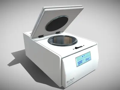 Sci-fi Lab Equipment Low-poly 3D model