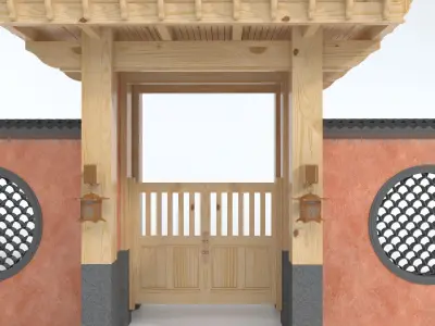 TRADITIONAL PIECES - GATE 3D model