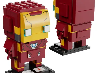 Lego BrickHeadz - Marvel Super Heroes Collection 3D Model Pack