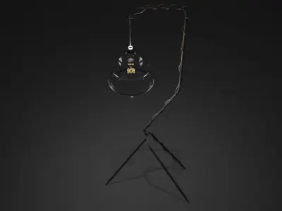 Holly Hunt Roman Ring Floor Lamp 3D model