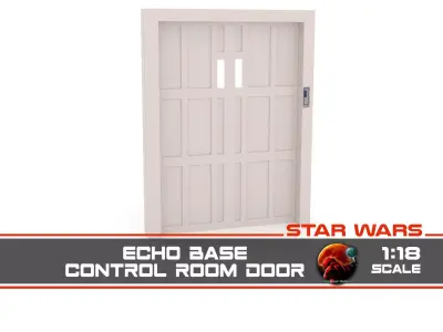 Echo base Control Room Door 1-18 scale Kenner Hasbro 3D print model