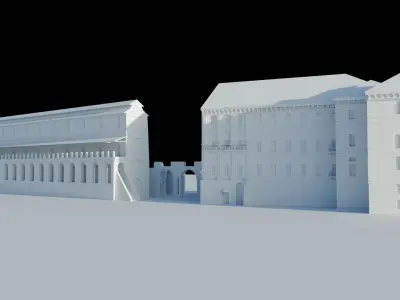 Castello di Rivoli - High-Quality 3D model