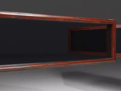 Sound Proof Studio Window Low-poly 3D model