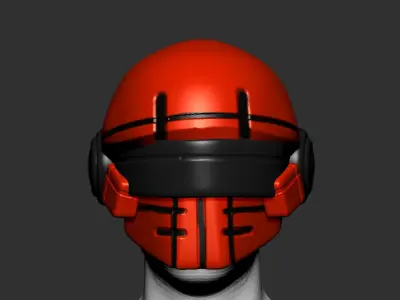 helmet high poly sculpt 3d printable 3D model 3