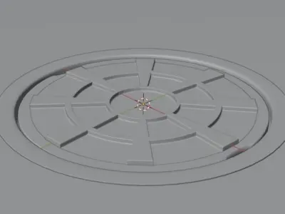 Manhole star wars force awakens cover 3D model