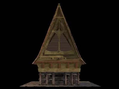 Rumah Adat Bolon - Batak 3D model