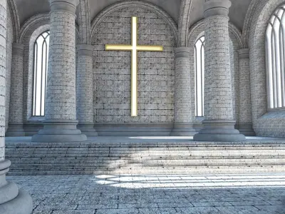 Cathedral Interior 1 3D model
