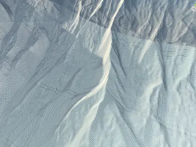 Massive Mountain with Crates 3D model