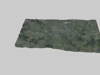 Wroclaw City Low-poly 3D model