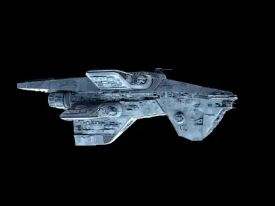 spaceship 3D model 21