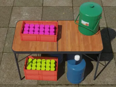 Drinking water 3D model