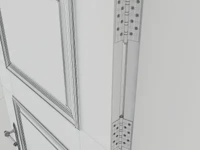 Classic Door 3D model 14