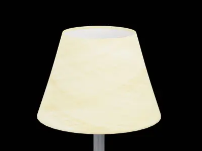 Bed Side Table Lamp Low-poly 3D model order