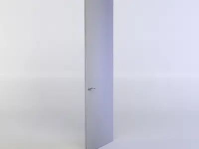Door wooden Low-poly 3D model shop
