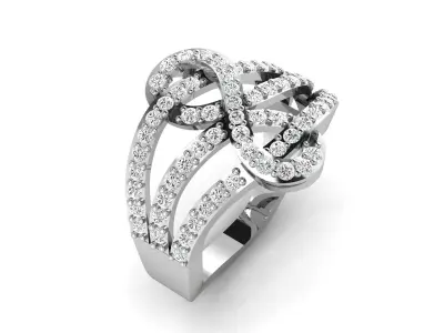 Women Ring 3D print model 55