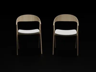 Cover chair  Design 3D model Low-poly 3D model