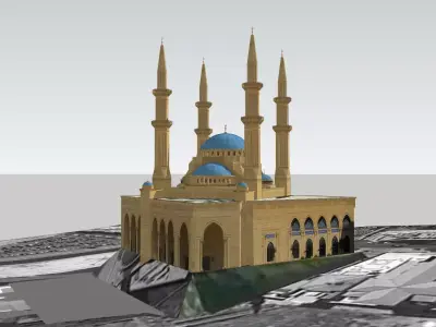 Mohammad Al Amin Mosque 3D model