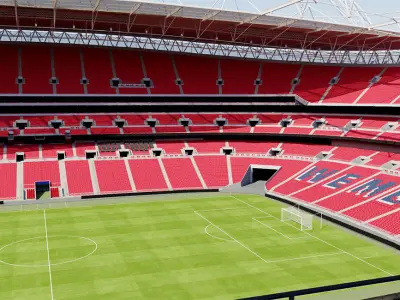 Wembley Stadium - London England 3D model