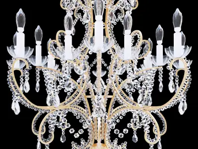 Chandelier Bordeaux Large 3D model