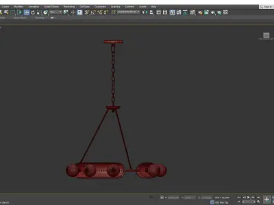 Hopper Chandelier Low-poly 3D model