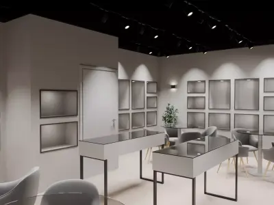 Exhibition Stand 3D model 7