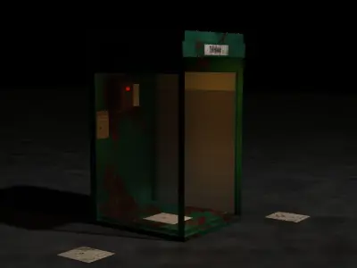  telephone booth Free 3D model