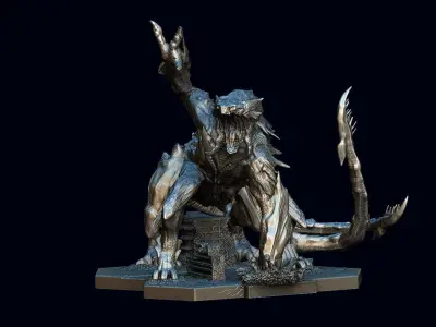 Pacific rim Mega kaiju model for the table top game 3D model