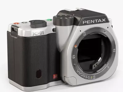 Pentax K-01 mirrorless digital camera Low-poly 3D model