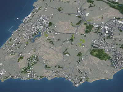 Salvador  Low-poly 3D model