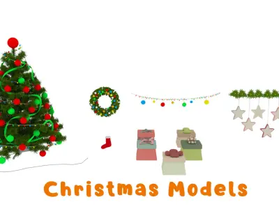 Cartoon Assets Pack Low-poly 3D model