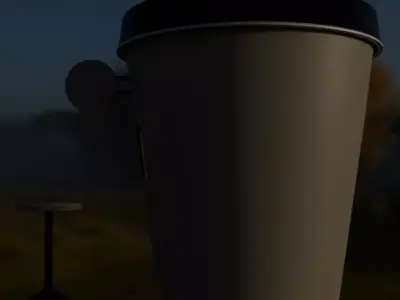 coffee cup shop 3D print model