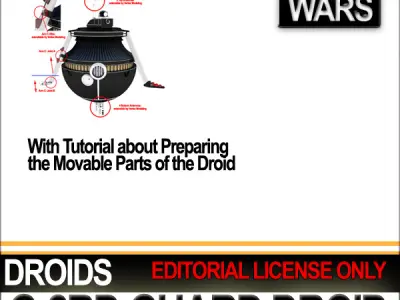 G-2RD Guard Droid Star Wars 3D model