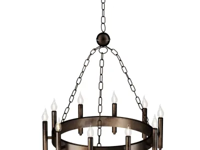 Chandelier Hanging Favourite Low-poly 3D model