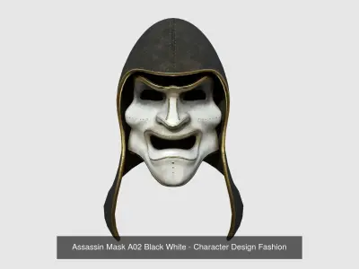 08 Assassin Mask A Collection - Character Design Fashion 3D Model Pack
