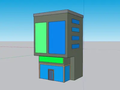 Office building Free low-poly 3D model