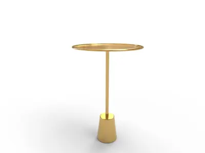 Patson Tray Top Pedestal End Table 3D model