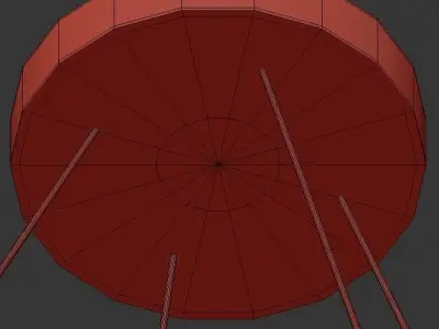 SVANA circular light fixture 3D model